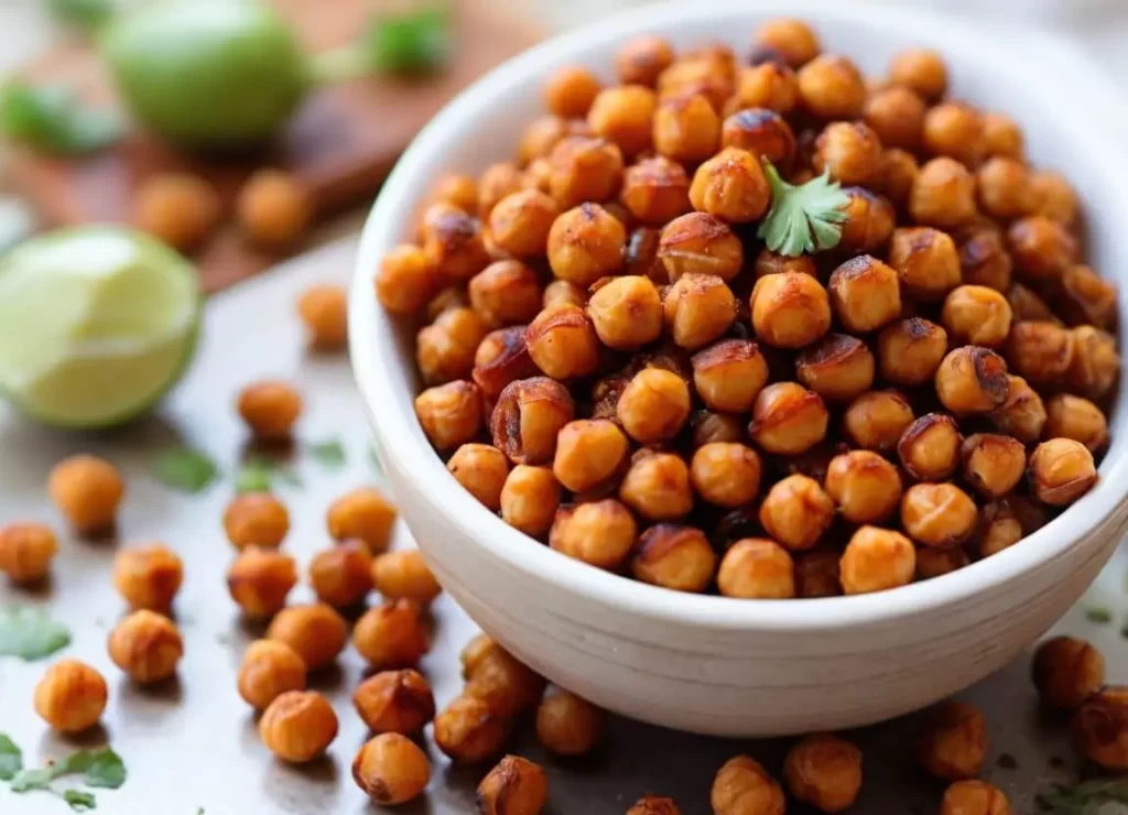 ChiliLime Roasted Chickpeas home made