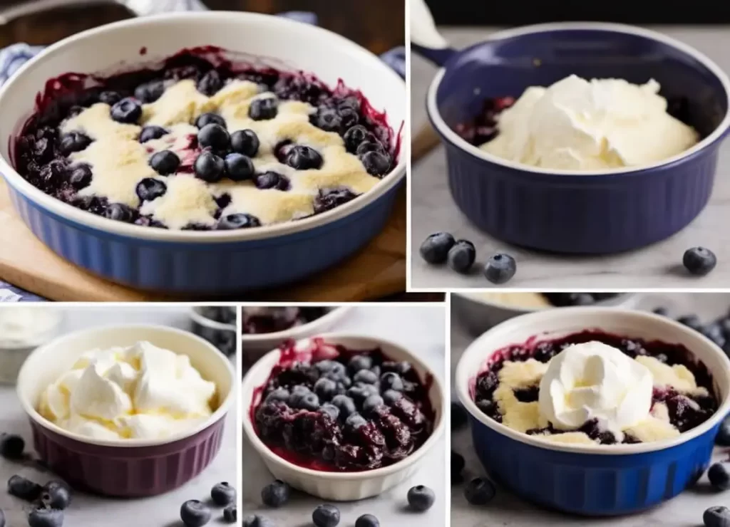 low carb blueberry cobbler