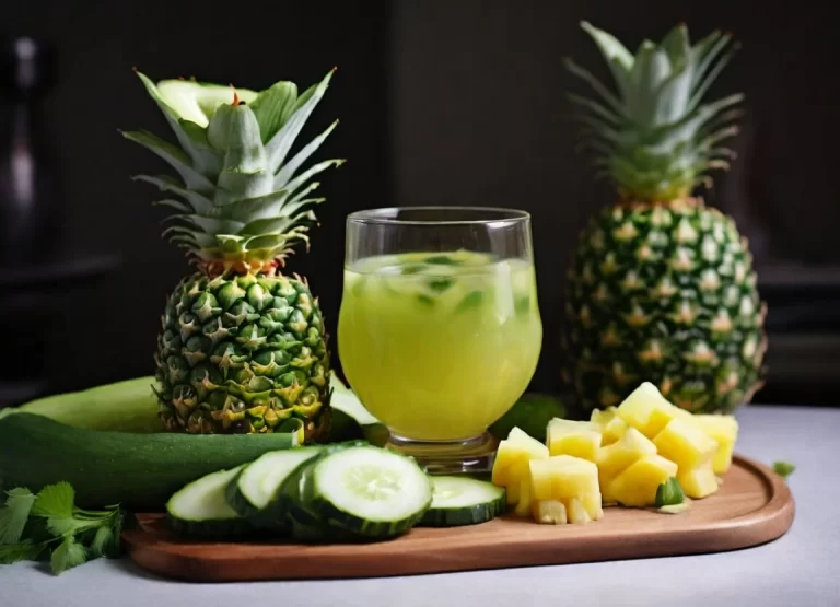 pineapple and cucumber juice