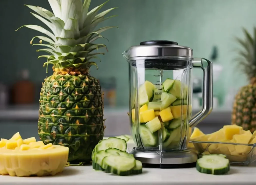 pineapple and cucumber juice