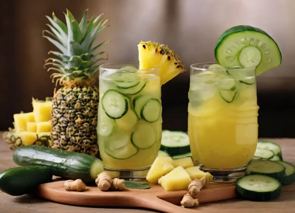 pineapple and cucumber juice