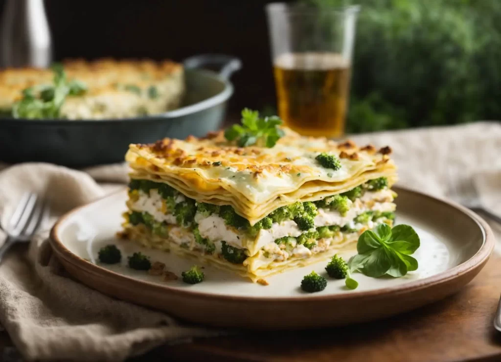 chicken and broccoli lasagna recipe
