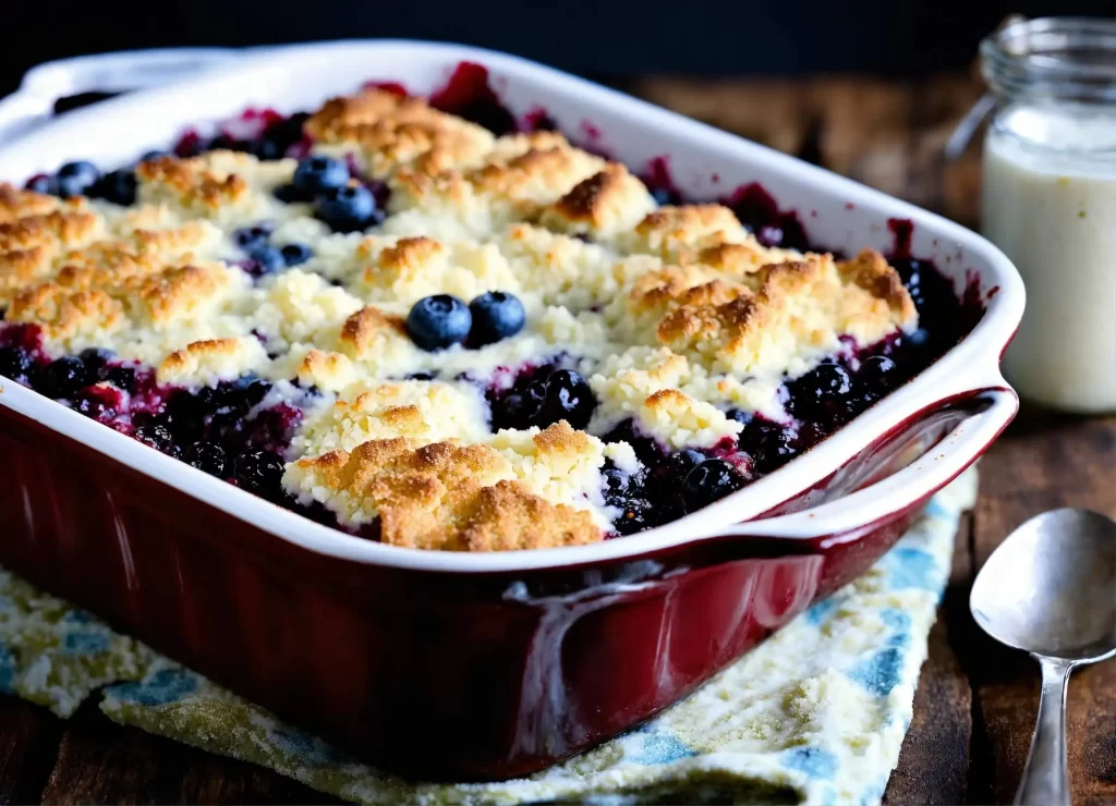 low carb blueberry cobbler