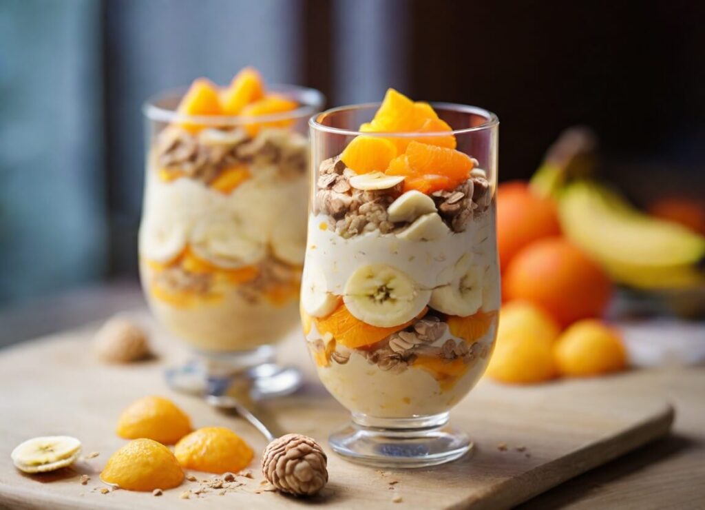 Banana and Orange Morning Parfait