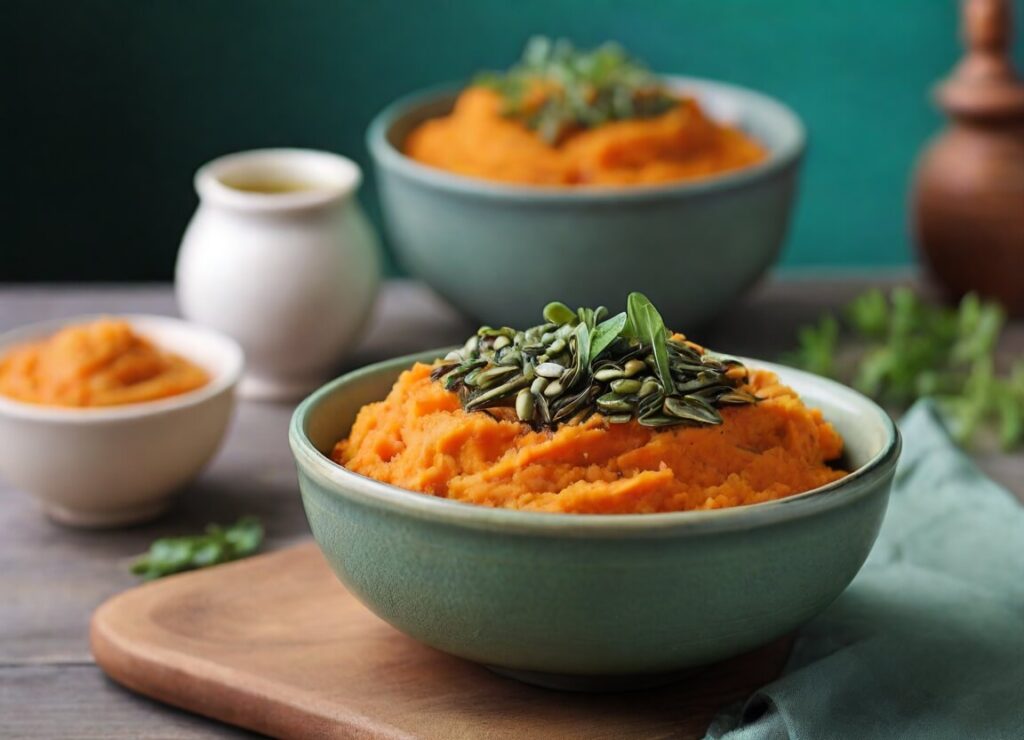 Sweet Potato and Green Tea Mash