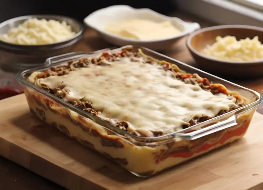 cheesesteak lasagna
