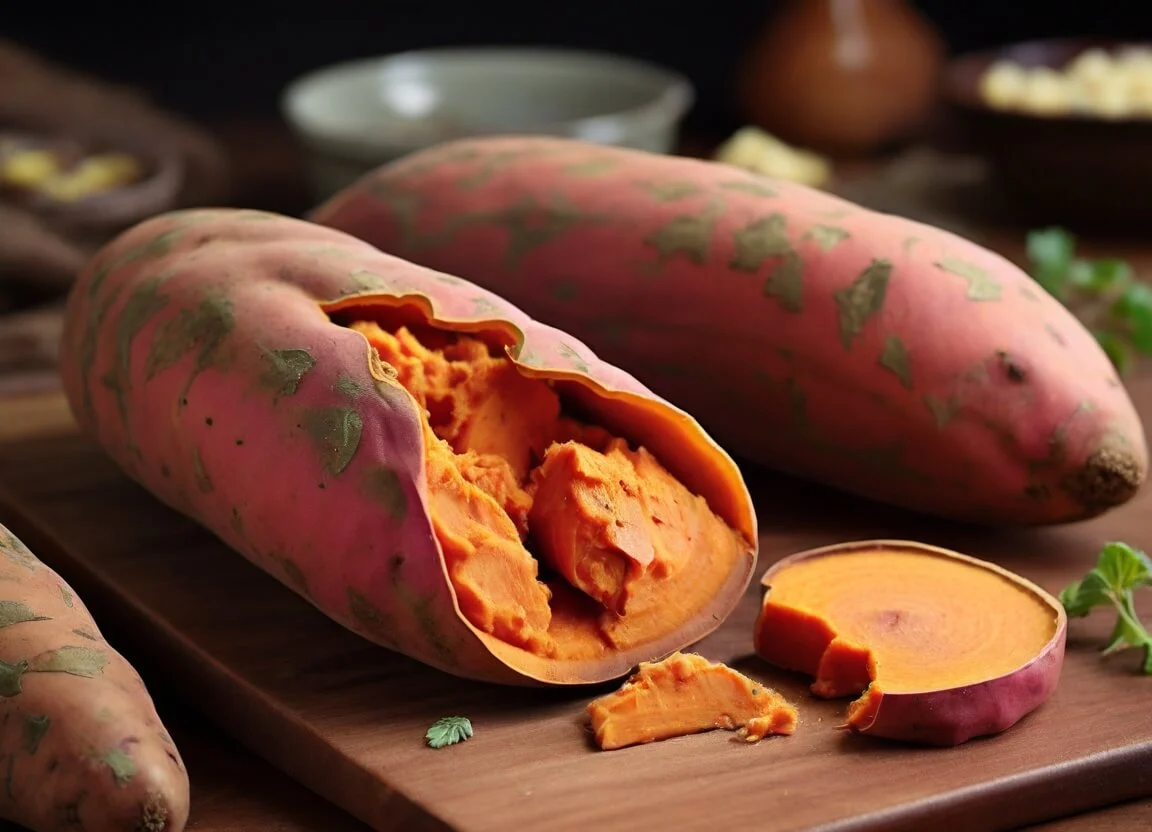 Sweet potatoes to make Sweetgreen Harvest Bowl Recipe