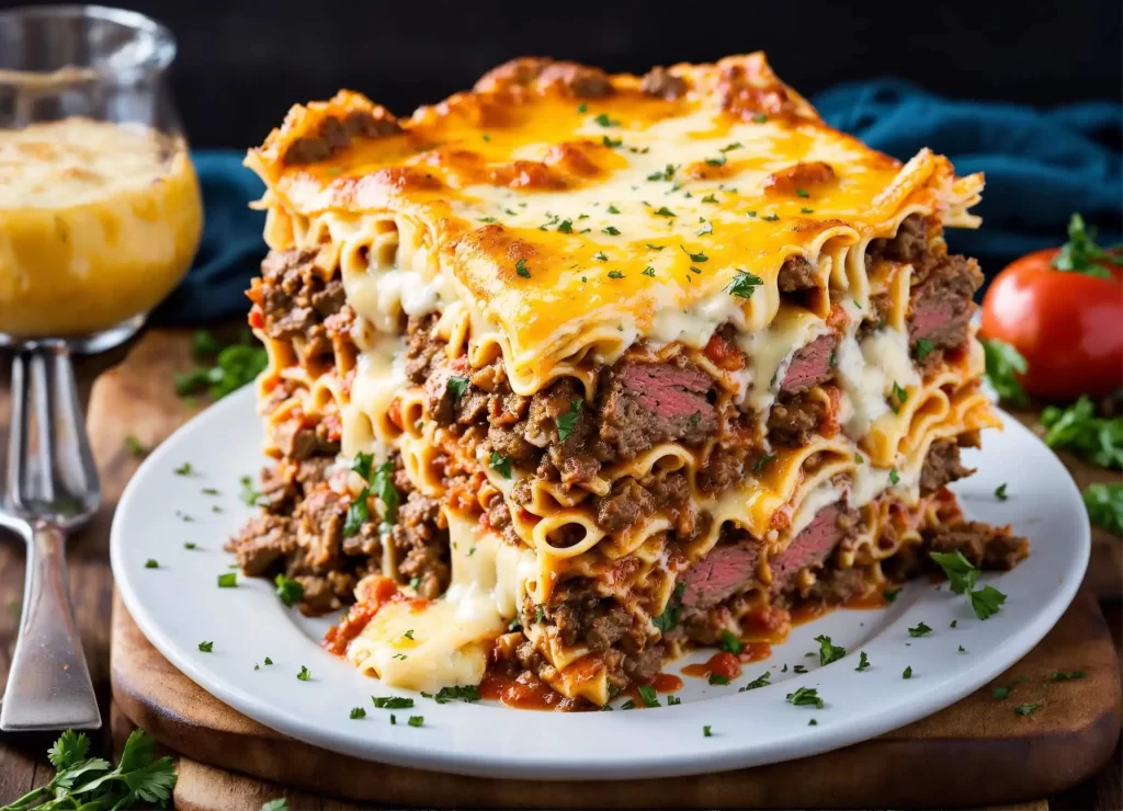 cheesesteak lasagna
