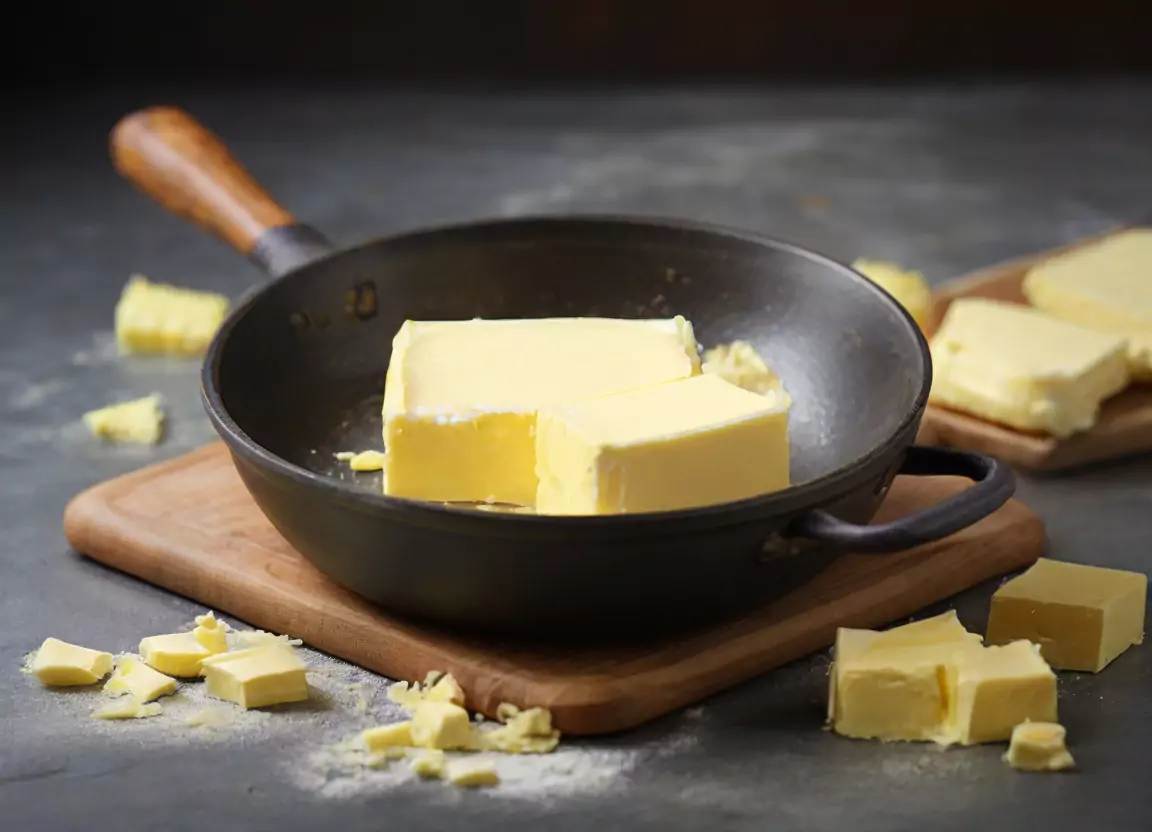 Butter for pan to make Alton Brown Crepe Recipe