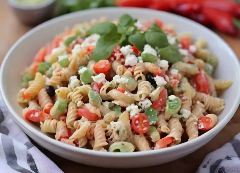 Spicy Cotija Pasta Salad

