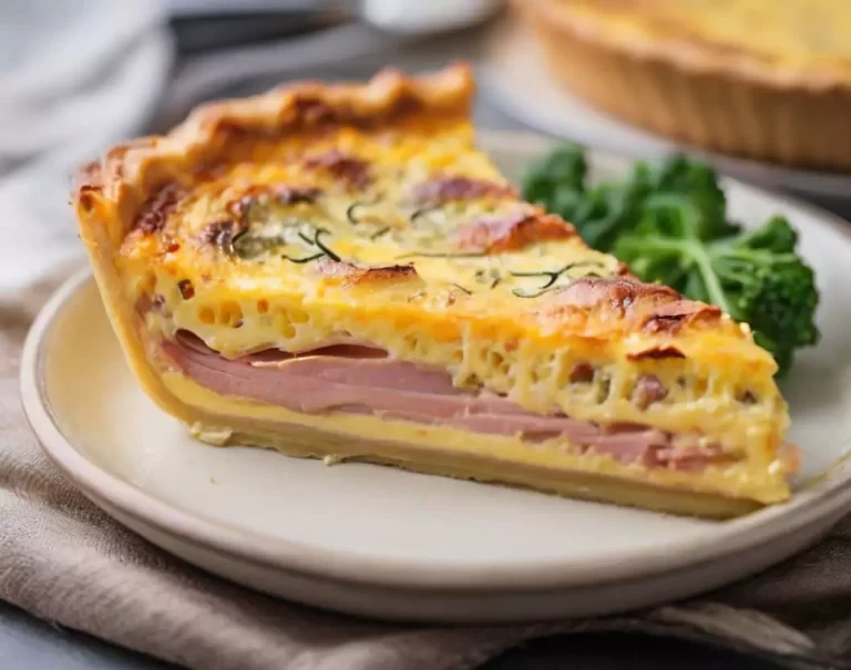 keto ham and cheese quiche