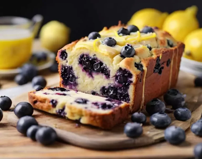 low carb lemon blueberry bread