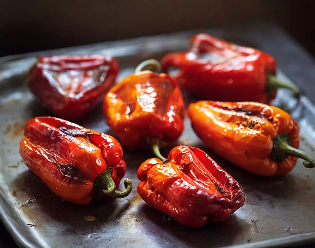 Roasted red peppers