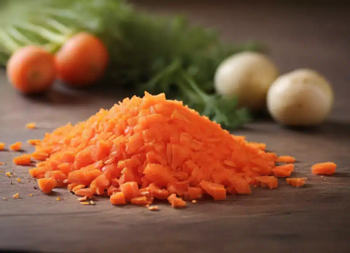 Carrots, finely chopped to make giada bolognese recipe
