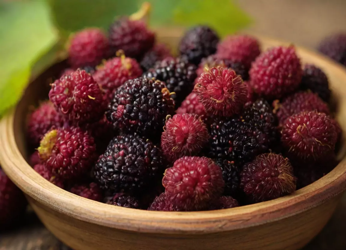 Mulberries to make mulberry pie recipe
