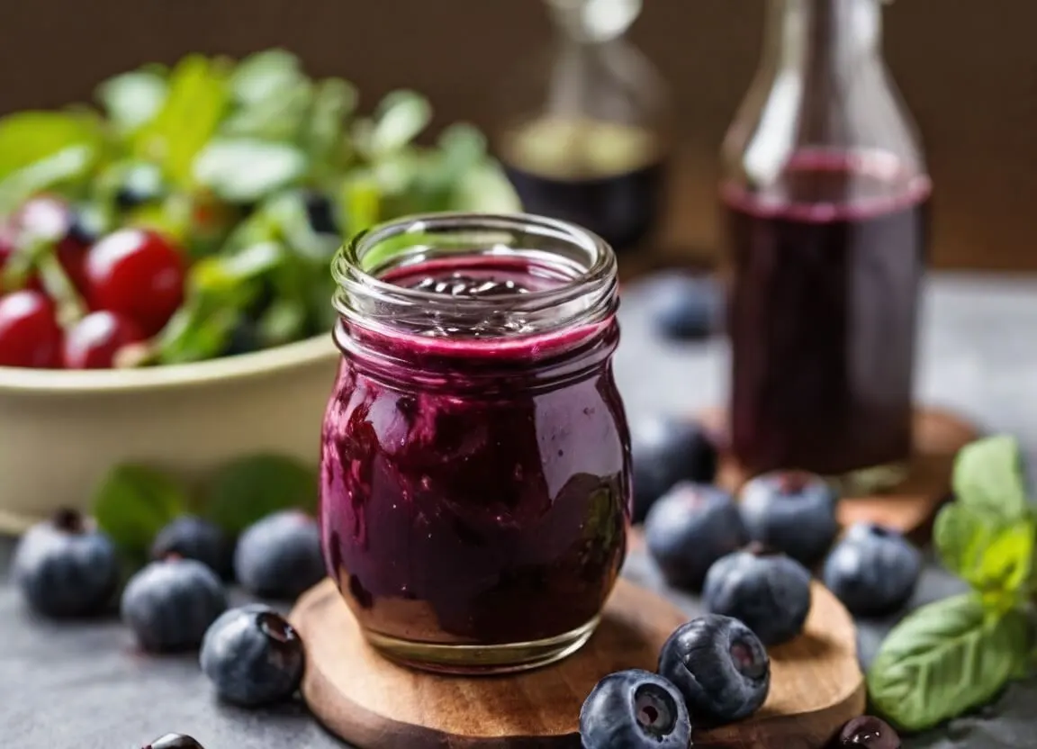 Homemade blueberry
 balsamic vinaigrette