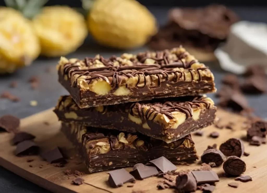 keto pineaple chocolate crunch bar
