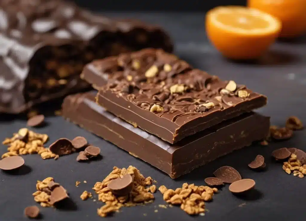 keto orange chocolate crunch bar
