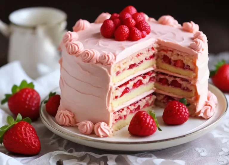 cake with strawberry filling recipe