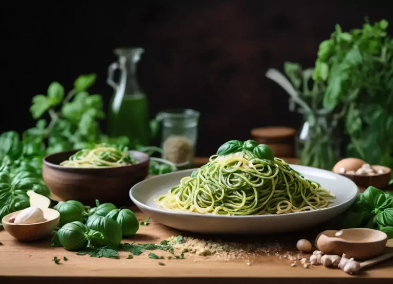 green spaghetti recipe